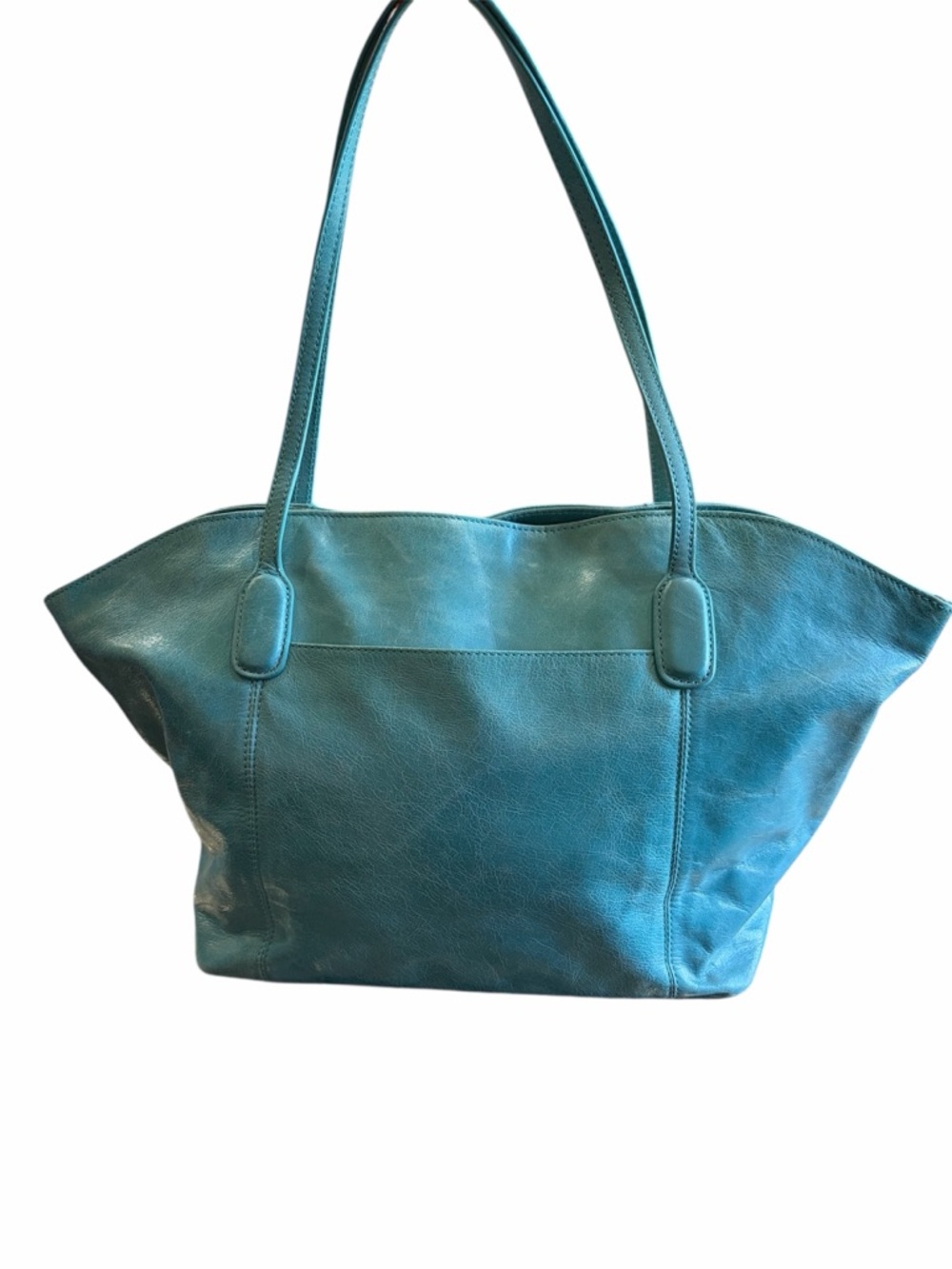 Hobo Patti Teal Leather Shoulder Tote Bag - Women